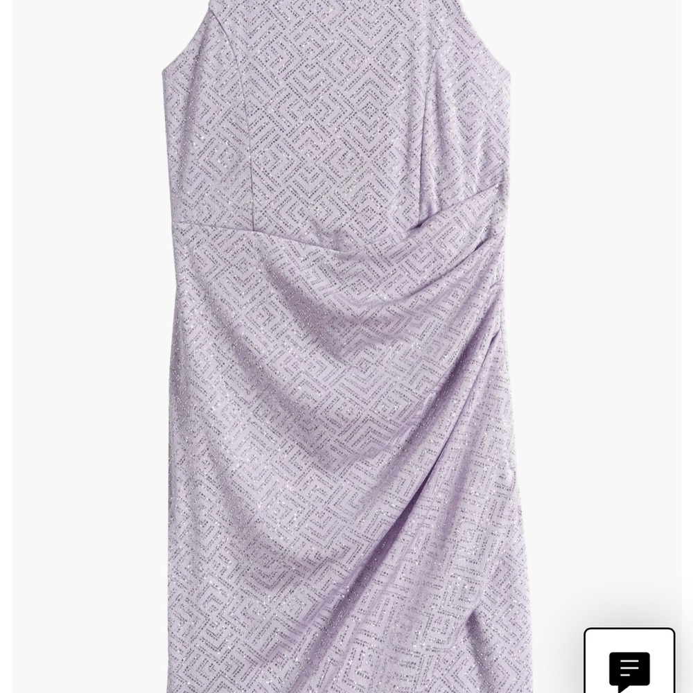 LOVE, NICKIE LEW Girls Size 10 Tulip Front Shimmer Dress Lilac